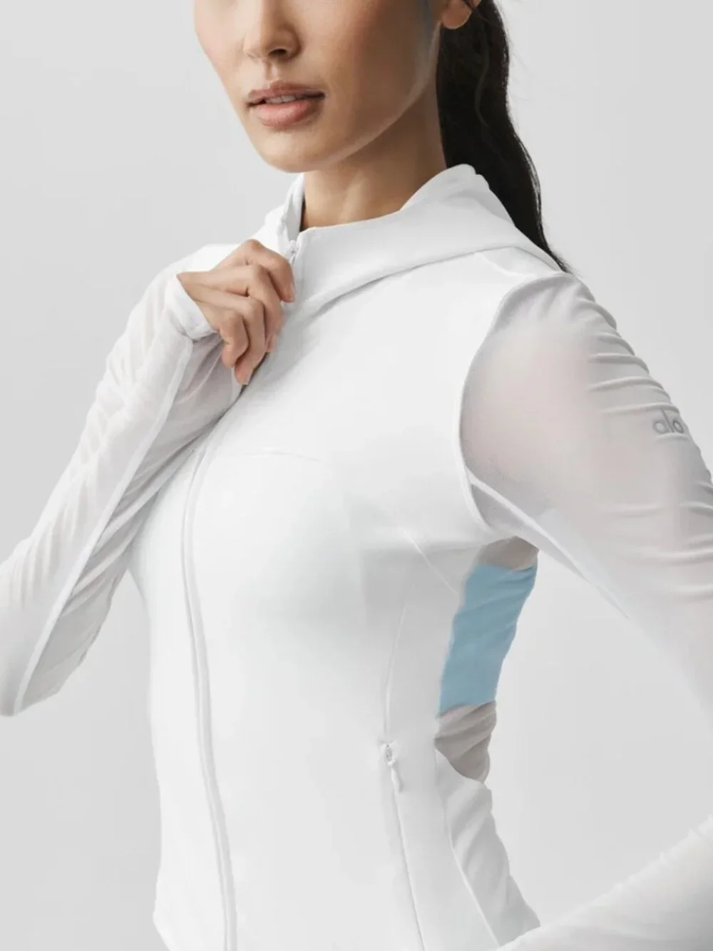 ALO Yoga Alo Softsculpt Superset Full Zip Jacket Mesh Size Small NWT